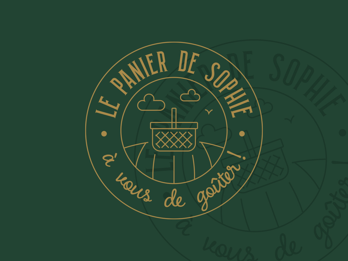 logo panier sophie fond vert