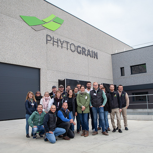 Reportage photo inauguration site logistique et siège Phytograin
